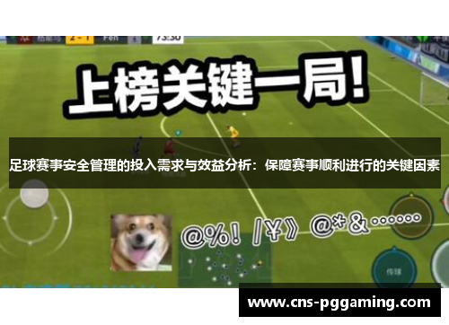 足球赛事安全管理的投入需求与效益分析：保障赛事顺利进行的关键因素