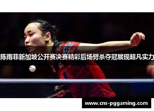 陈雨菲新加坡公开赛决赛精彩后场劈杀夺冠展现超凡实力 陈雨菲新加坡公开赛决赛精彩后场劈杀夺冠展现超凡实力